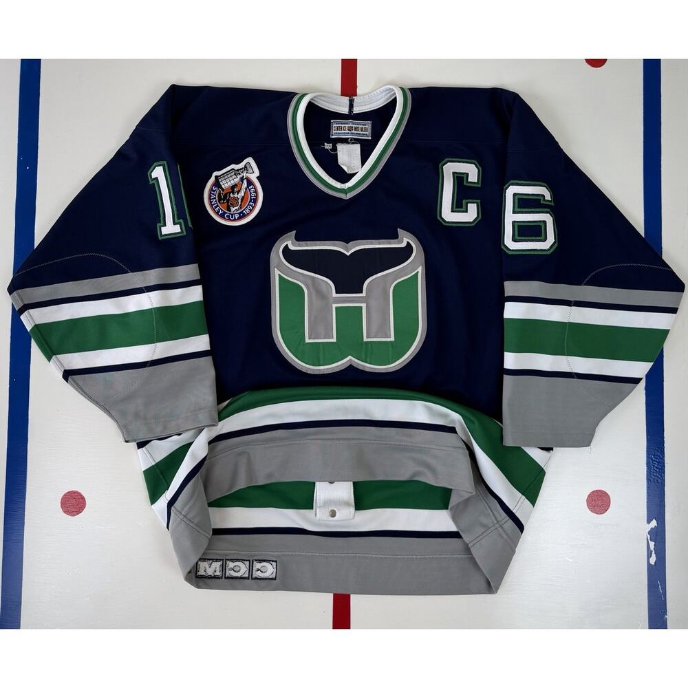 Hartford Whalers Pat Verbeek Vintage 1992-93 Authentic 90s NHL Hockey Jersey 48